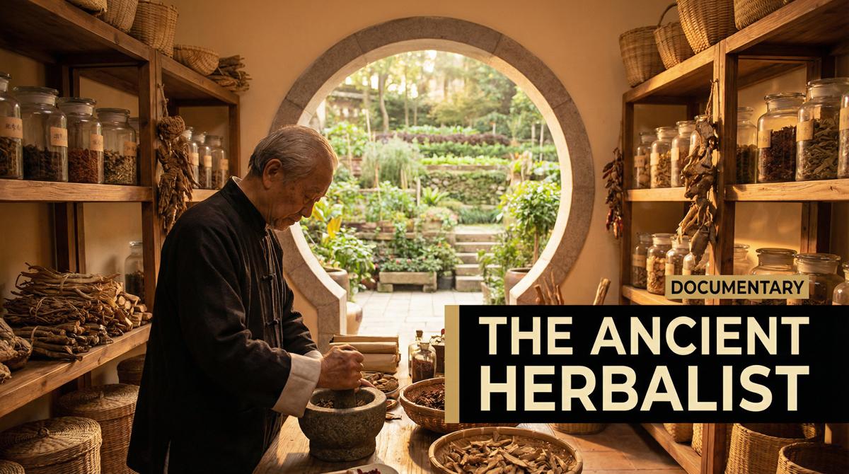 黄色仓库中药植物视频